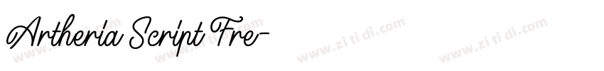 Artheria Script Fre字体转换
